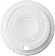 Dart Cappuccino Dome Lids - (10) 100-Count Bags, White, Model Number 12EL