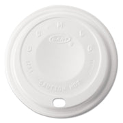 Dart White Cappuccino Dome Sipper Plastic Lid, 12EL (1,000 Count)