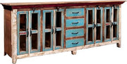 Starlight Canyon Home Solid Wood Sideboard with Storage, Buffet Cabinet Credenza Console Cabinet for Dining Room, Multi-Color
