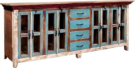 Starlight Canyon Home Solid Wood Sideboard with Storage, Buffet Cabinet Credenza Console Cabinet for Dining Room, Multi-Color