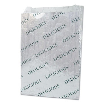 Foil/Paper/Honeycomb Insulated Bag by Bagcraft Papercon – One Size, Paper, White, Pack of 1000, Model 300519