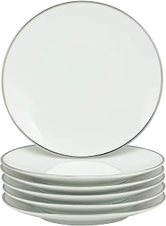 10 Strawberry Street CPSL00056 Coupe Silver Line Bread & Butter Plate, 6.5",