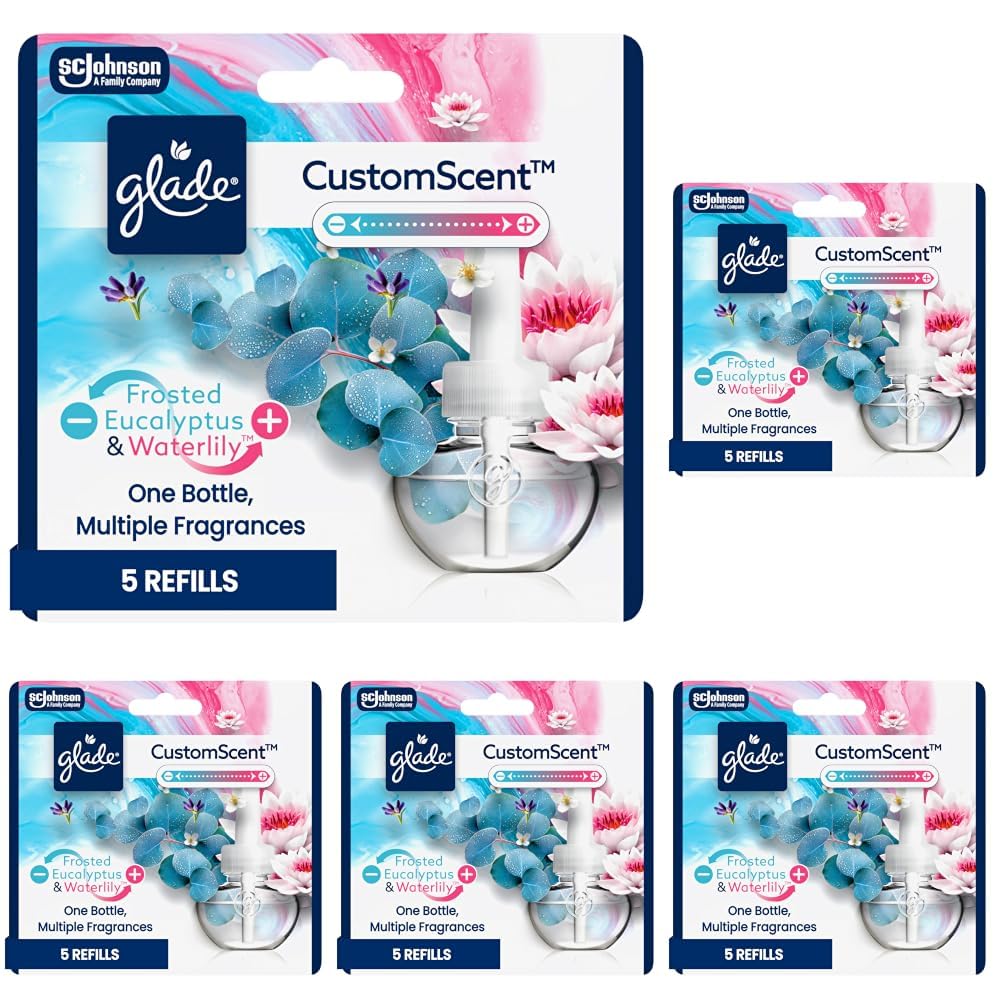 Glade Eucalyptus & Waterlily / 3.35 Fl Oz (Pack of 5) / 초록색. Electric