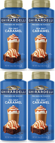 Ghirardelli Sea Salt Caramel / 16 Fl Oz (Pack of 4) / 1 Caramel
