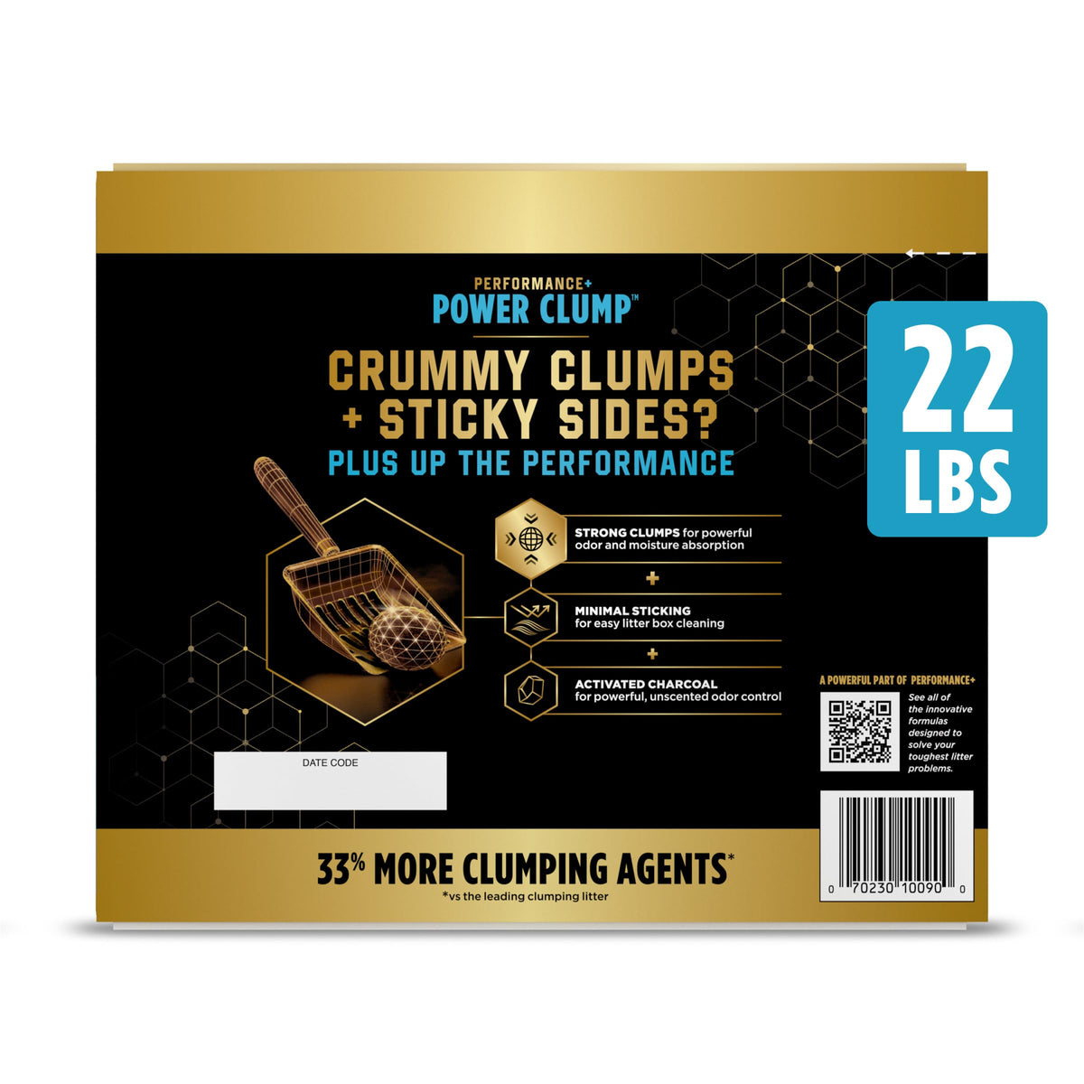 Performance Plus Power Clump Cat Litter by Purina Tidy Cats – 22 pounds, Clay, Other, Model 00070230100900