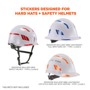 Skullerz 8961 Reflective Hard Hat Stickers by Ergodyne – Adhesive, White, Model 61100