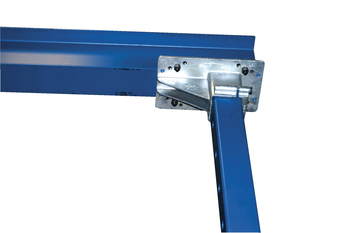 Steel Adjustable Height Gantry Crane with Phenolic Casters 15 Ft. Wide x 14 Ft. Max Usable Height by Vestil – Large, Alloy Steel, Blue, Model AHS-6-15-14