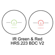 1-8x24 Rifle Scope with Red and Green Illuminated .223 BDC Reticle by Barska – One Size, Metal, Black, Model AC13326