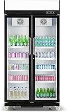 Hamilton Beach 20.5 Cu Ft Commercial Glass Door Refrigerator -W:39.4" x L:23.2" X H: 79.3" (Black)