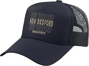 Vintage New Bedford Massachusetts Trucker Hat with Adjustable Mesh Back