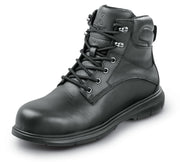 Mens 6 Black Newberg MaxTRAX Steel Toe SRO Boot 12.0 EW by SR Max – 12 X-Wide, Leather, Black, Model 5300