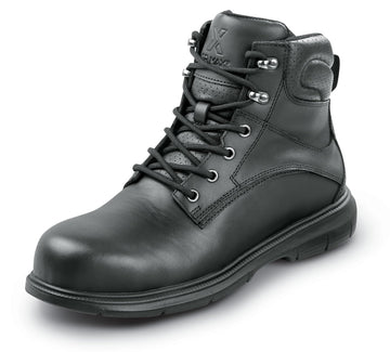 Mens 6 Black Newberg MaxTRAX Steel Toe SRO Boot 8.5 M by SR Max – 8.5, Leather, Black, Model 5300
