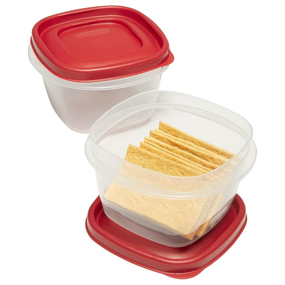 Clear Food Storage Kitchen Organization Containers by Rubbermaid – 2 Pack, 2 cups, Clear, Pack of 4, Model 2067184