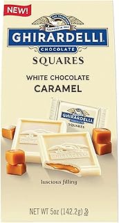 Ghirardelli White Chocolate Caramel Candy, 5 Ounce, Pack of 3