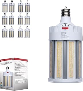 Satco S23136 270/200/135W LED HID Replacement EX39 Mogul Extended Base, Type B Ballast Bypass, CCT Selectable 3000K/4000K/5000K, 45330 Lumens Max, 600W HID Eq, 120-277V, Damp, DLC (12 Pack)
