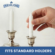 Yehuda Shabbos Candles, 3 Hour Burn, White, 144 Count