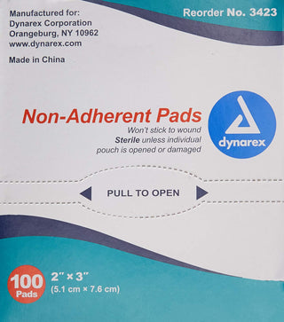 Non-Adherent Pad by Dynarex – 100 Count (Pack of 1), Model 616784342320