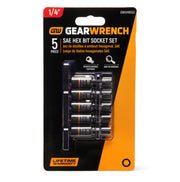 GEARWRENCH 5 Piece / 1 / 5 Drive Socket Sets
