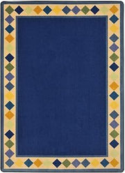 Joy Carpets Delightful Diamonds 10'9" x 13'2" Area Rug in Color Multi