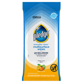 Multi Surface Everyday Wipes Fresh Citrus by Pledge – 25 Count (Pack of 1), Model 319249
