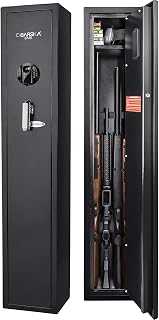 Barska New Large Quick Access Biometric Rifle Gun Safe Cabinet 9.8 in x 8.6 in x 52.17 in