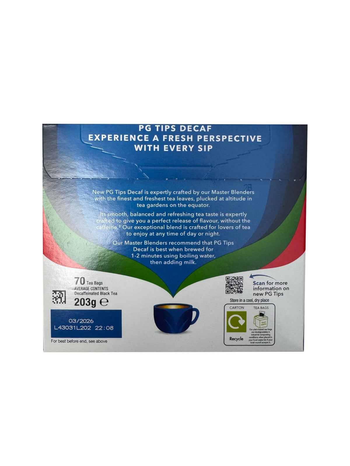 Decaf 70 Ct Tea Bags - 2 Pack by PG Tips – 70 Count (Pack of 2), Pack of 2, Model 4008