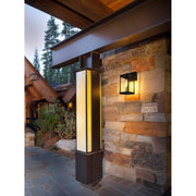 Peter One Light Outdoor Wall Sconce Black by Lighting Design – 8.2", Iron, Black, Model OD413W14BK