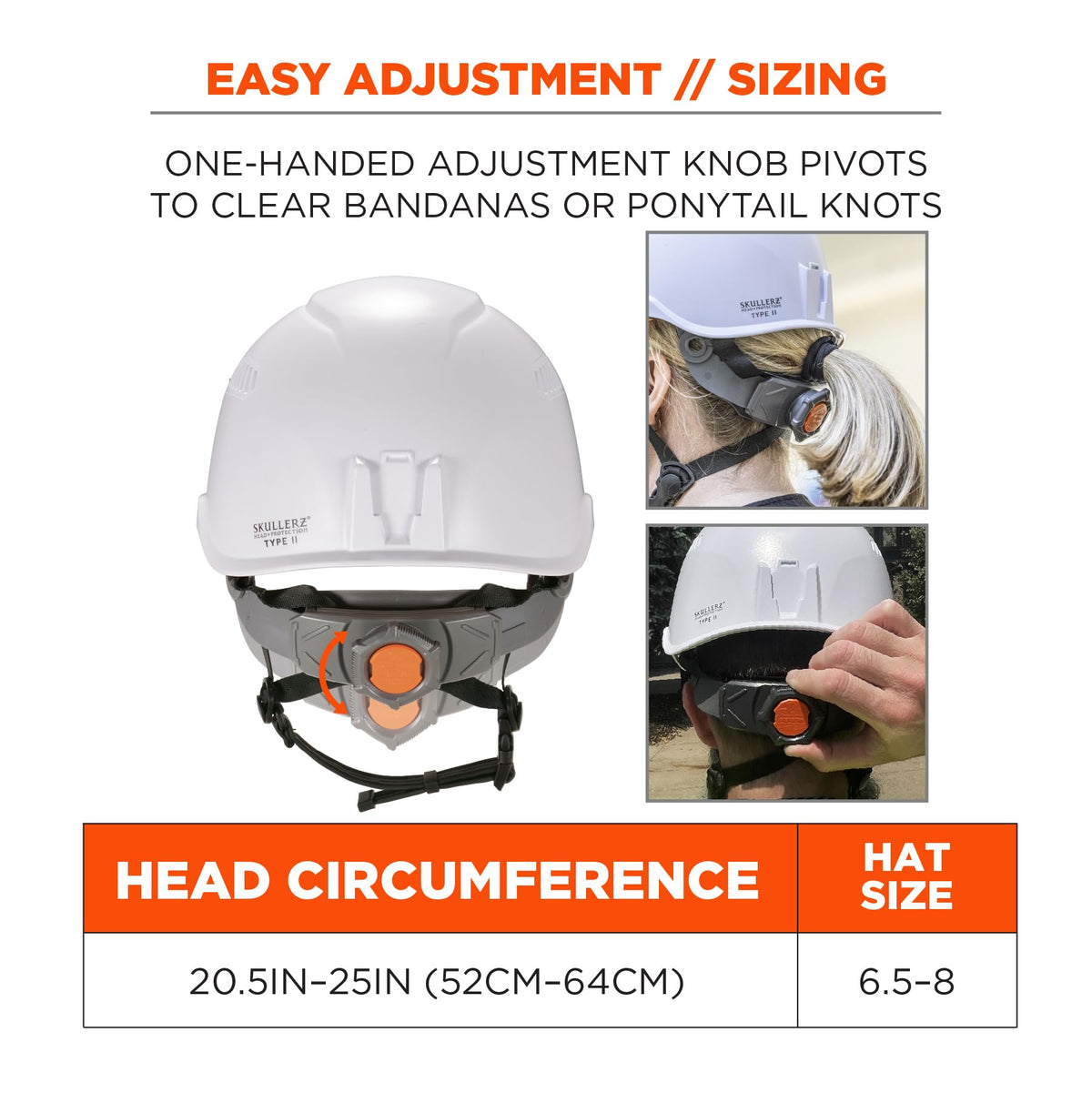 Ergodyne White / OSFM / Safety Helmet - Type 2, Class C Hard Hats