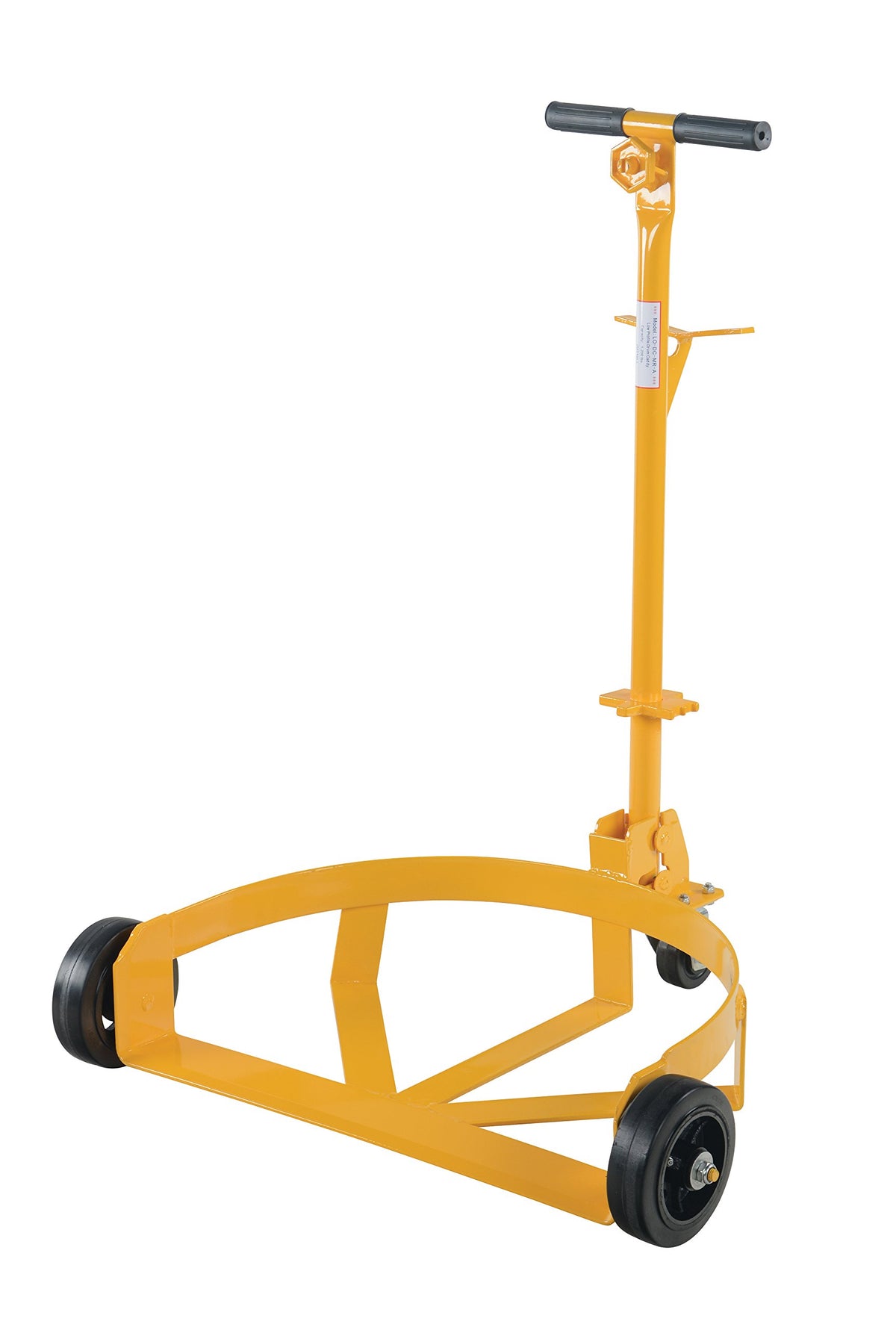 Steel Low Profile Drum Dolly with Mold On Rubber Casters 21-5/8 In. x 31-5/8 In. x 37-5/8 In. 1000 Lb. Capacity Yellow by Vestil – 1, Alloy Steel, Yellow, Model LO-DC-MR