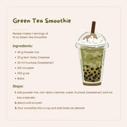 Bubble Tea Powder Mix (Green Tea) by Bossen – 2.2 Pound (Pack of 1), Green