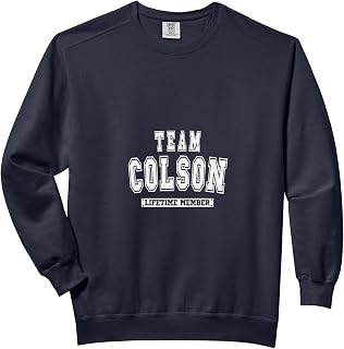 Team COLSON Lifetime Member Family Last Name Comfort Colors Adult Sweatshirt