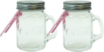 Tablecraft Coke Mason Jar Salt & Pepper Shaker Set