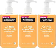 Neutrogena Oil Free Acne Face Wash, 9.1 fl. oz, 3 Pack