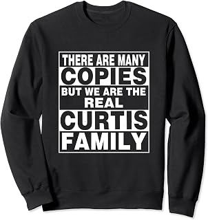 CURTIS Surname Family Name Personalized CURTIS Sweatshirt