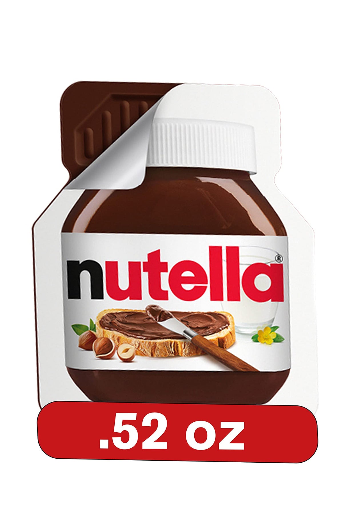 Chocolate Hazelnut Spread by Nutella – 240 Count (0.52 oz each), Pack of 240