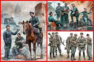 Masterbox Bundle LOT of German Military Men WWII ERA Series 3 Plastic Kits 1/35
