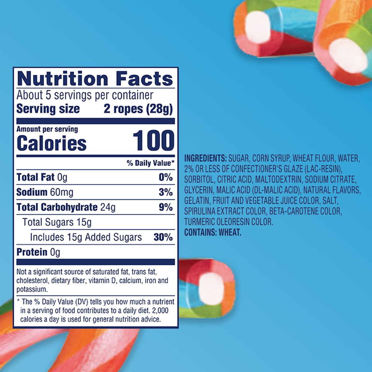 Ropes Twisted Rainbow Punch by SweeTARTS – 6 Count (Pack of 1), Multicolor, Model EL-UM9V-7ZLB