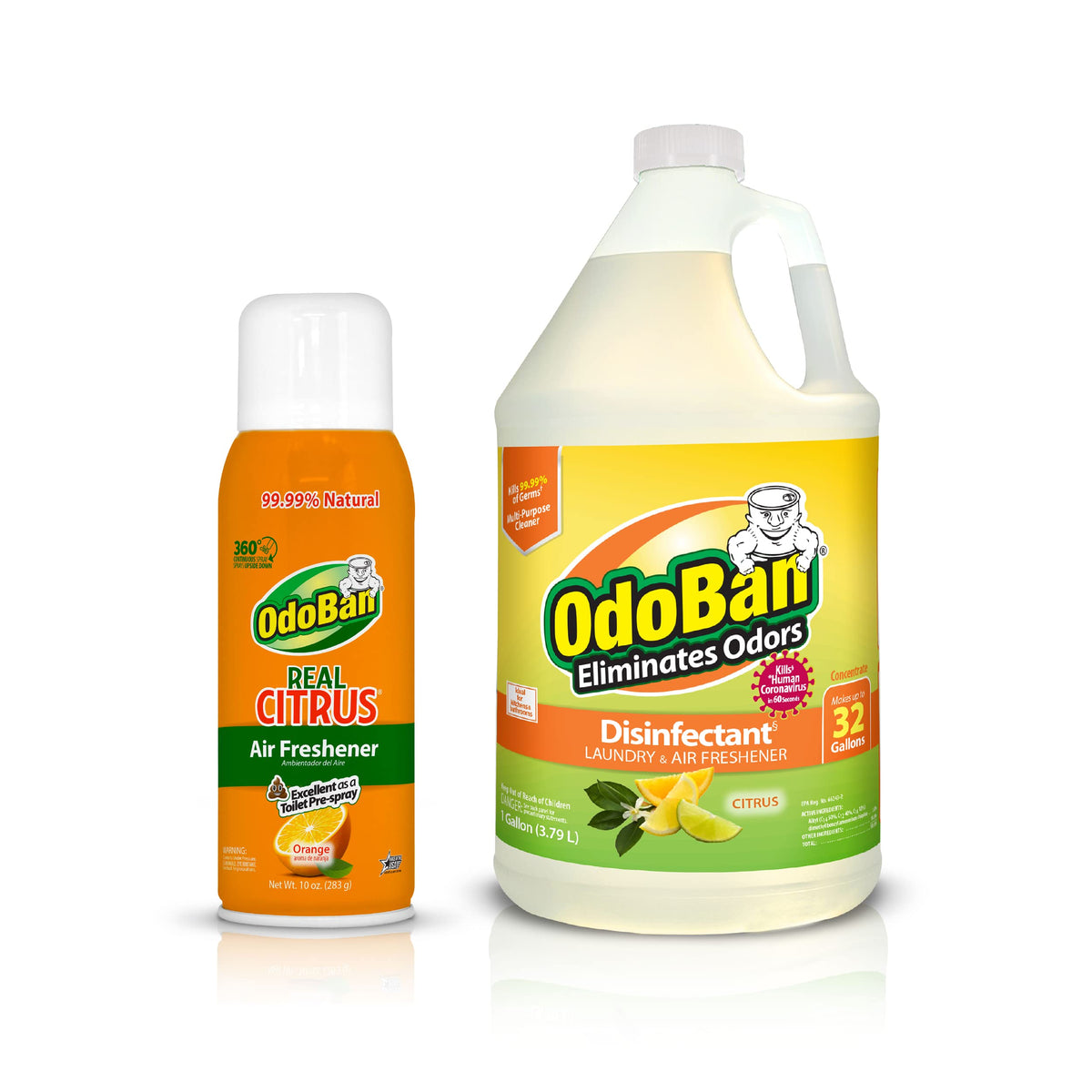 Aroma Eliminator Set by OdoBan – 69 Fl Oz (Pack of 2), Orange, Pack of 2, Model BND03455