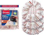 O-Cedar EasyWring Deep Clean Spin Mop Head Replacement (Pack of 3) | Machine Washable | Reusable | Microfiber Refill | 40% More Cleaning Power