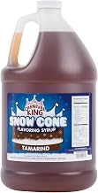 Carnival King 1 Gallon Snow Cone Syrup Tamarind - Delicious Shaved Ice Flavoring for Slushies, Machines & Parties