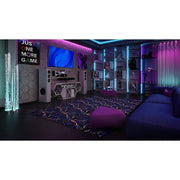 Fluorescent Dynamo 6' x 9' Area Rug by Joy Carpets – 6' x 9' (Rectangular), Nylon, Fluorescent, Model 455Q