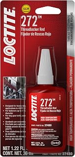 Loctite 37480-6PK Red High Temperature Threadlocker 272-36 ml Bottle, (Pack of 6)