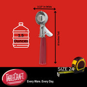 Tablecraft Size 24 | 1.75 Ounce / 45.0 milliliters / 1 Ice Cream Scoops