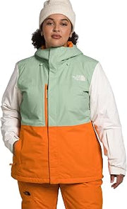 The North Face Women's Freedom Insulated Jacket (Standard and Plus Size), Misty Sage/Mandarin, 1X
