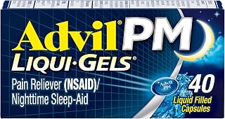 Advil PM Liqui-Gels, Ibuprofen 200mg, Sleep Aid, 40 Capsules