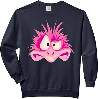 Silly Emu Face Cute Pink Bird Halloween Face Pink Emu Comfort Colors Adult Sweatshirt