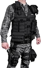 Barska Loaded Gear VX100 Tactical Airsoft Paintball Hunting Adjustable Vest Leg Platforms with Accessory Pouches & Attachment