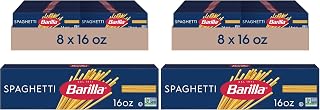 Barilla Spaghetti Pasta,16 oz. Box - Non-GMO,Made with Durum Wheat Semolina - Kosher Certified,(Pack of 16)