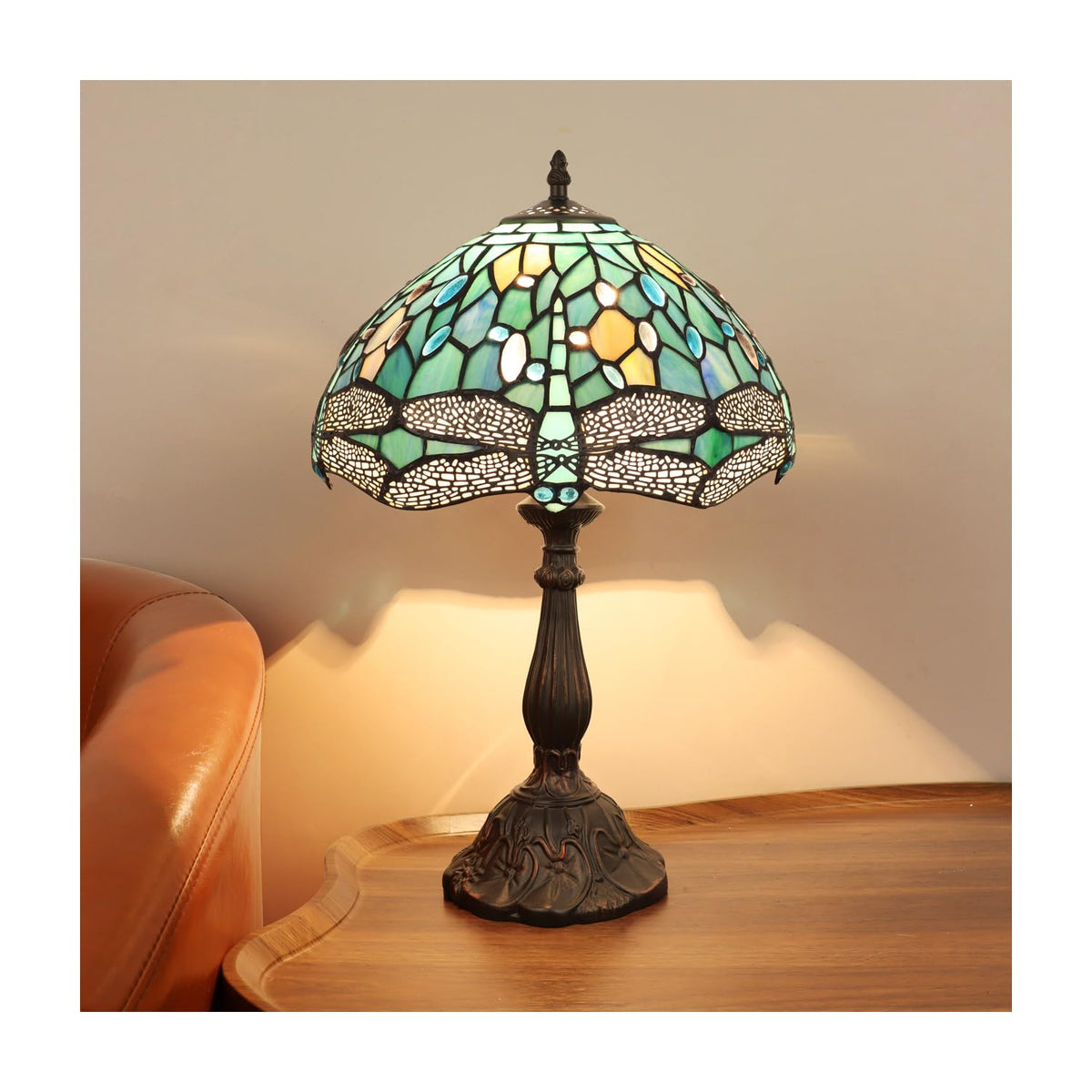 CH3T524GD12-TL1 Table Lamp by Chloe Lighting – exact color of each glass piece may vary due to each piece being hand-crafted