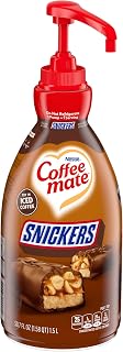Nestlé 1.5 Liter Snickers Liquid Concentrate Pump Bottles by Coffee Mate – 50.72 Fl Oz (Pack of 1), Blue, Model NES97955